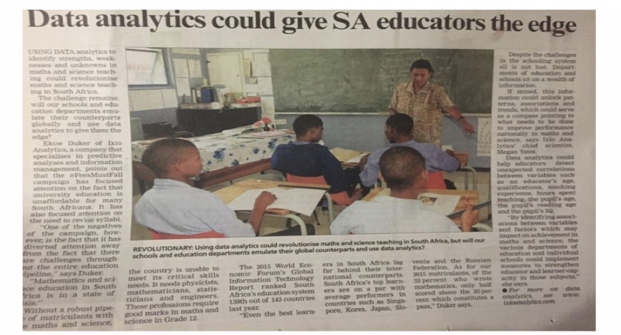 Star Workplace: Data analytics could give SA educators the edge